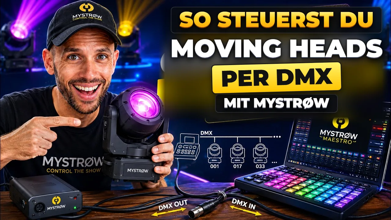 Moving Heads mit MyStrow patchen und programmieren