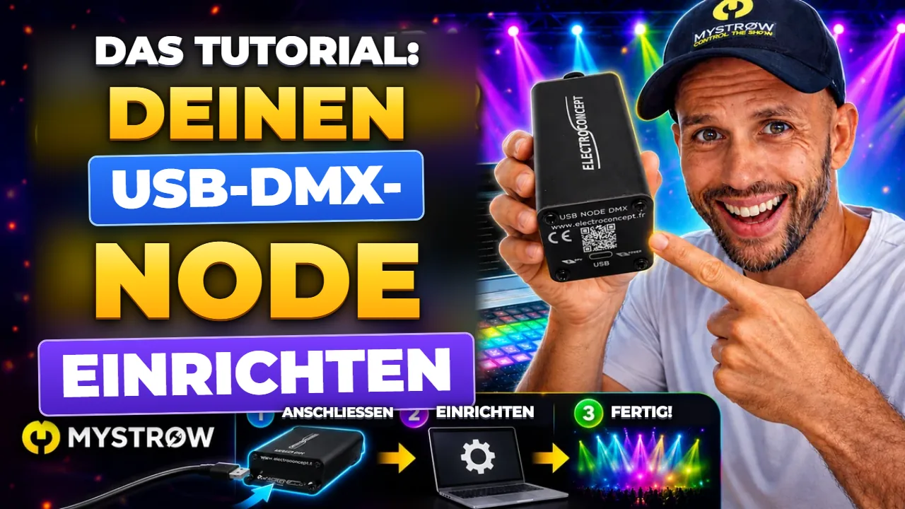USB-Art-Net-DMX-Node mit MyStrow einrichten