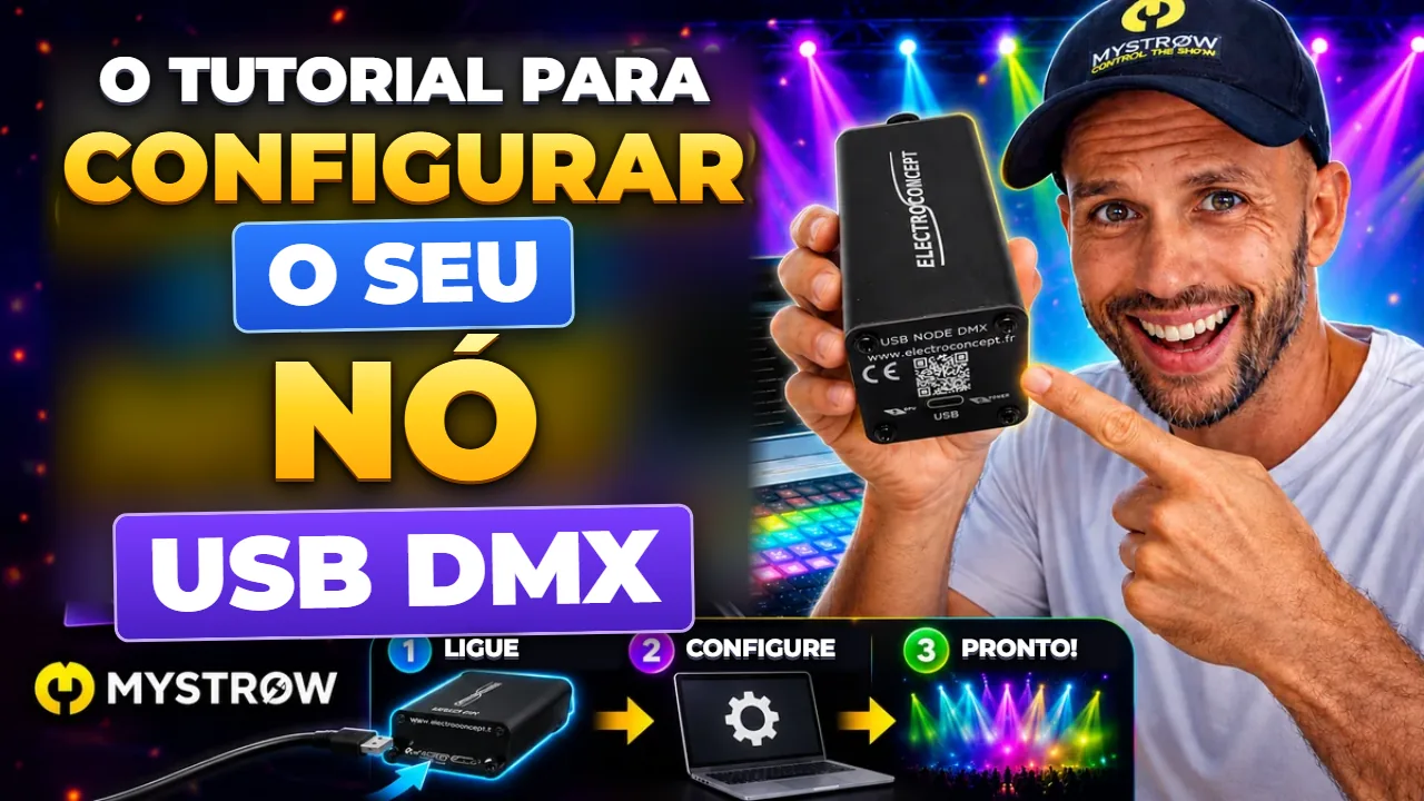 Configurar um nó USB Art-Net DMX com o MyStrow