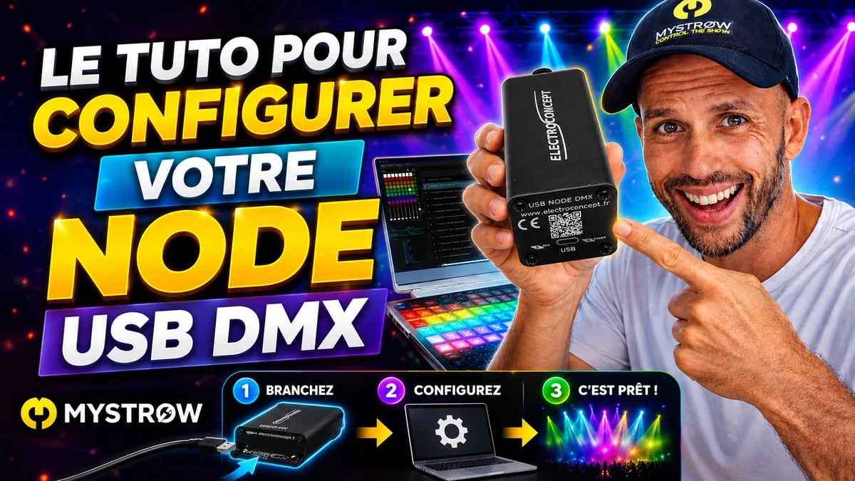 Configurer un node USB Art-Net DMX avec MyStrow